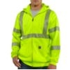 High Visibility Zip Front Class 3 Sweatshirt